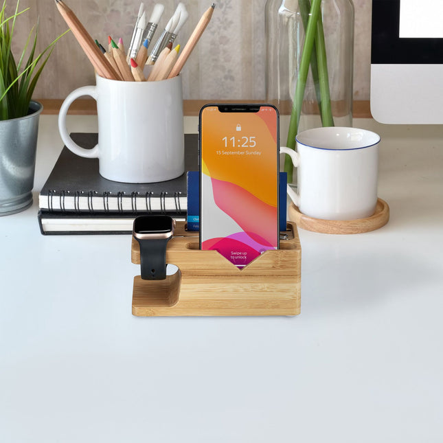Charging station for smartphones and smart watches