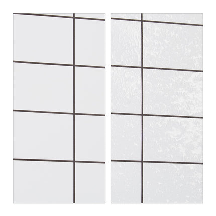 Checkered shower curtain