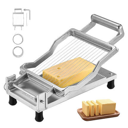 Cheese Slicer with Wire, 2 Thickness 0.39 and 0.78 in