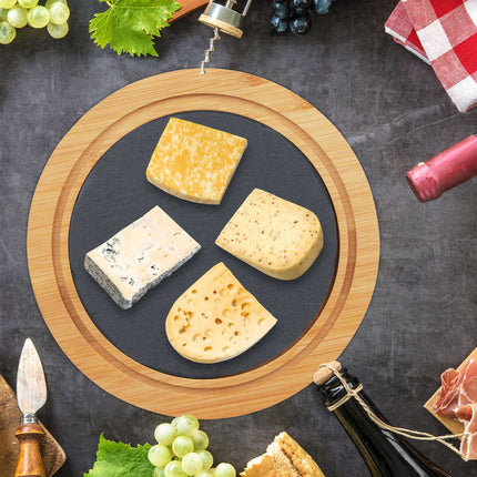 Cheese clock with cutlery