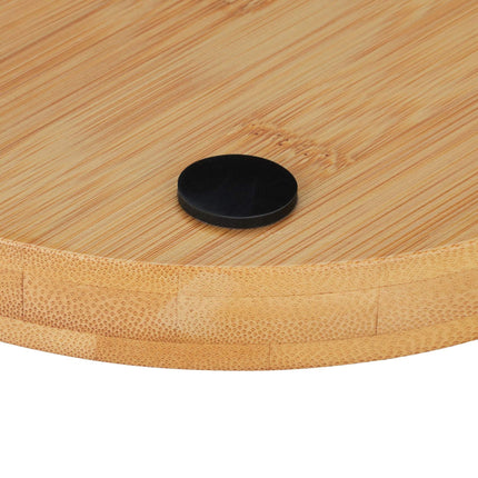 Cheese tray in bamboo with cutlery set in 2 parts