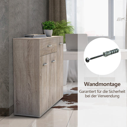 Chest Of Drawers With 2 Doors, Drawer, 90 x 29 x 82 cm