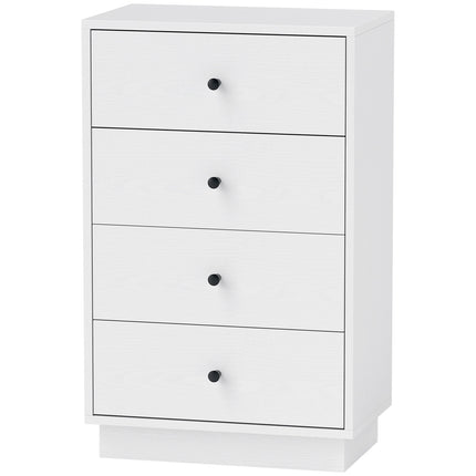 White wooden chest of drawers - Modern storage cabinet
