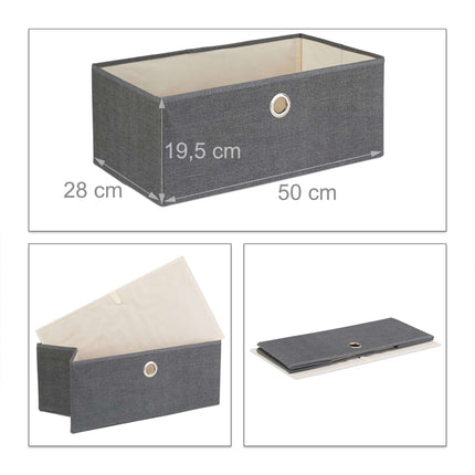 Chest of drawers with 2 collapsible baskets