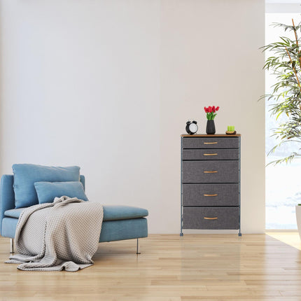 Chest of drawers with wheels