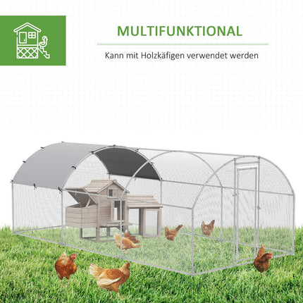 Large outdoor hen house for 12-18 hens with canopy