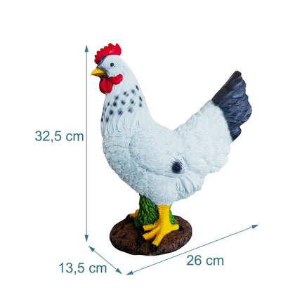 Chicken Garden Ornament – Polyresin, Weatherproof