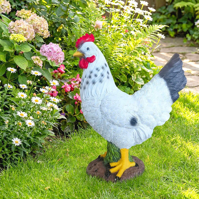 Chicken Garden Ornament – Polyresin, Weatherproof
