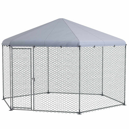 Steel chicken house with lid, door, for 10-15 chickens