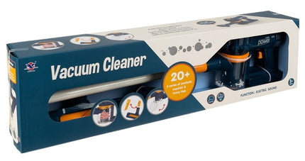 Children's upright vacuum cleaner - blue
