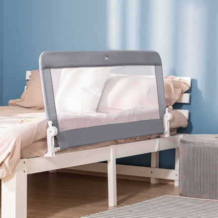 Children's bed rail, 120cm Bed cover, Grey
