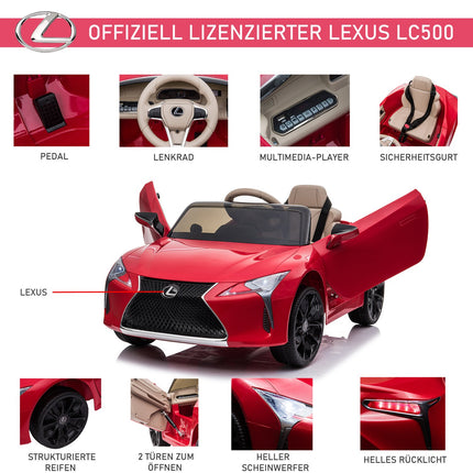 Lexus LC500 Electric car for children, remote control, age 3-6