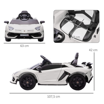 Children's 12V electric car with remote control, mp3 & lights