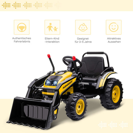 Electric excavator for kids with music, ages 3-5