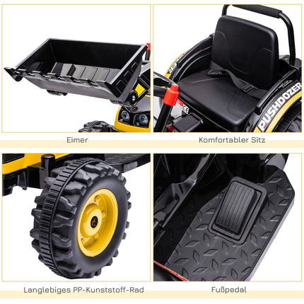 Electric excavator for kids with music, ages 3-5
