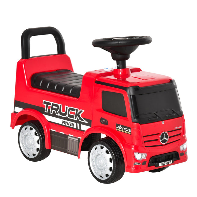 Mercedes Antos passenger truck for children, 12-36 months, red/black