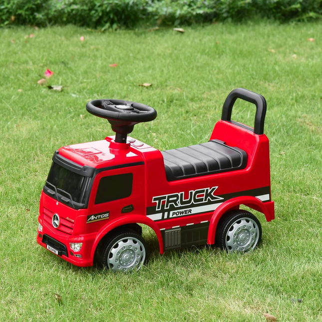 Mercedes Antos passenger truck for children, 12-36 months, red/black