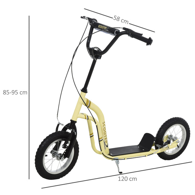 City scooter for children, 5+ years, 12-inch pneumatic tires