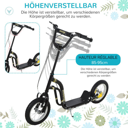 City scooter for children, aluminum frame, 12-inch tires