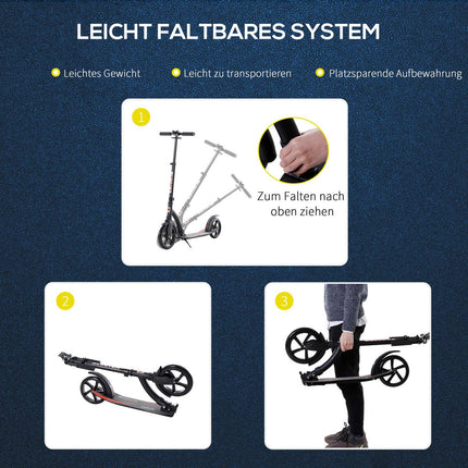 Kick Scooter for children 14+ - foldable, height adjustable, aluminium