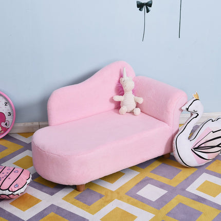 Pink mini chaise longue for children – Stylish and comfortable