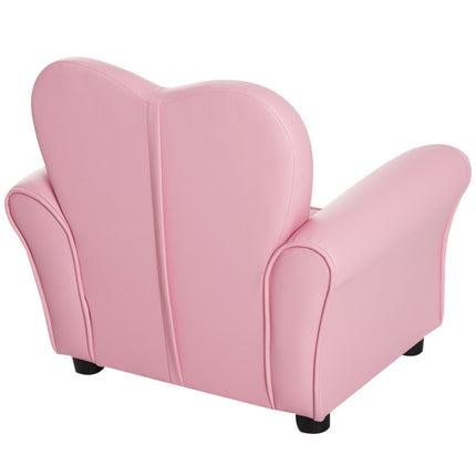 Pink heart-shaped sofa for children - cozy and cute design