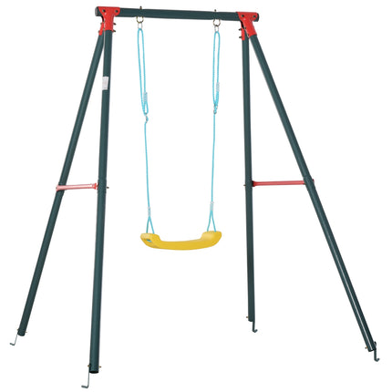 Metal swing for children for ages 6–12, 155x160x180 cm