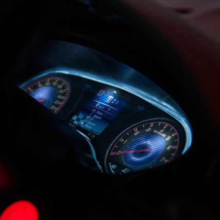 Electric ride-on car for children, music and light, red