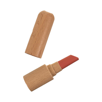 Children's 17-Piece Wooden Cosmetic Set with Bag