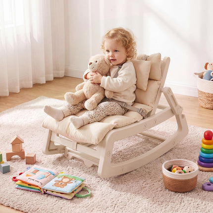 Children's 2-in-1 Rocking Recliner, 4-Position Backrest