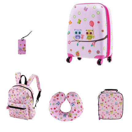 Children's 5-Piece Luggage Set with Backpack & Pillow