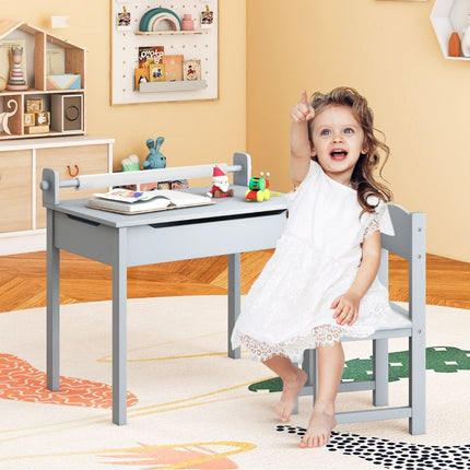 Children's Activity Table and Chair Set with Storage