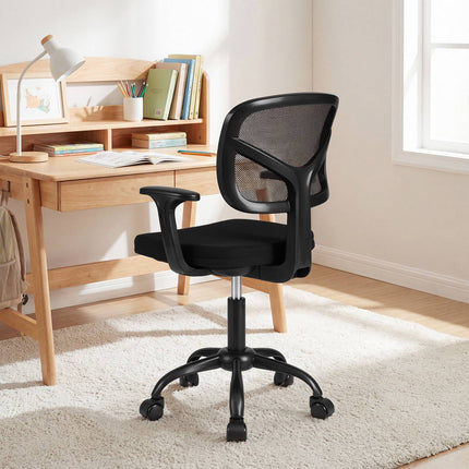 Children's Adjustable Desk Chair with Lumbar Support, Black