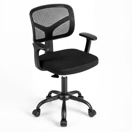 Children's Adjustable Desk Chair with Lumbar Support, Black