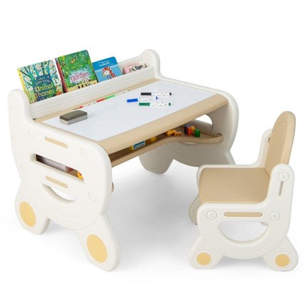 Children's Adjustable Drawing Table and Chair Set