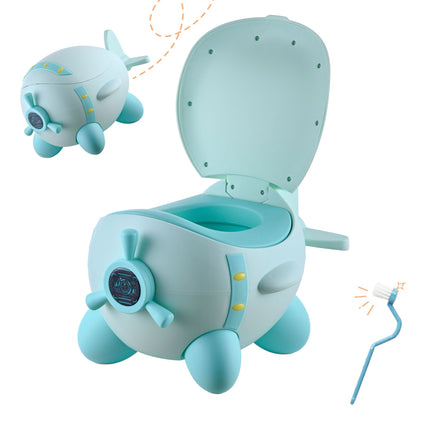 Children's Aeroplane Potty Trainer, Mint, 1-3 Years