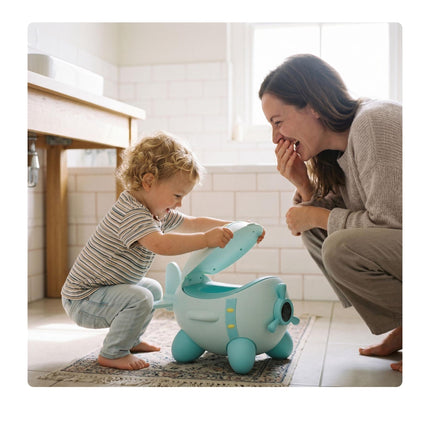 Children's Aeroplane Potty Trainer, Mint, 1-3 Years