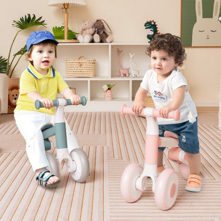 Children's Balance Bike with Adjustable Seat Height & Foldable Design Learning Balance Bike from 1 Years Pink