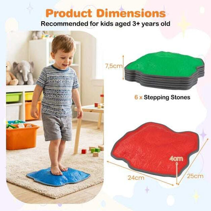 Children's Balancing Stones Set, Non-Slip, Stackable, 6-Piece