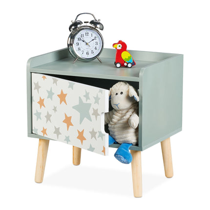 Children's Bedside Table with Storage Cupboard