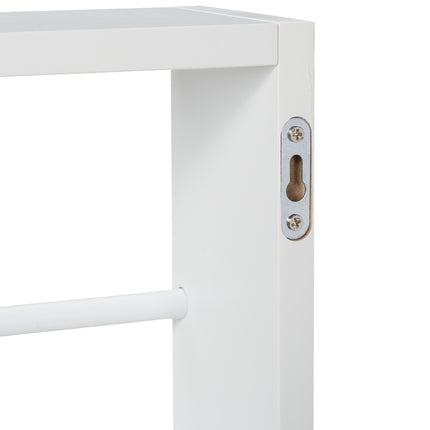 Children's Bookshelf with 3 Shelves, Wall-Mountable