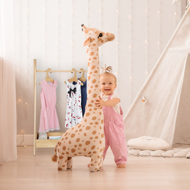 Children's Clothing Rack with Storage Shelf