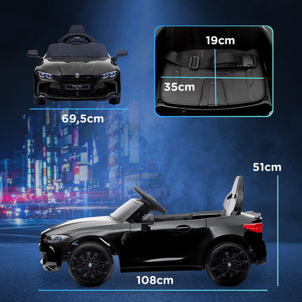 Electric ride-on car for children with remote control, MP3, LED