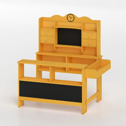 Children's Fir Wood Play Shop with Chalkboards & Storage
