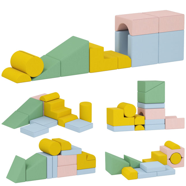 Children's Foam Block Set, 12-Piece, Washable Corduroy