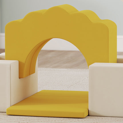 Children's Foam Play Set, 7-Piece, Yellow Velvet