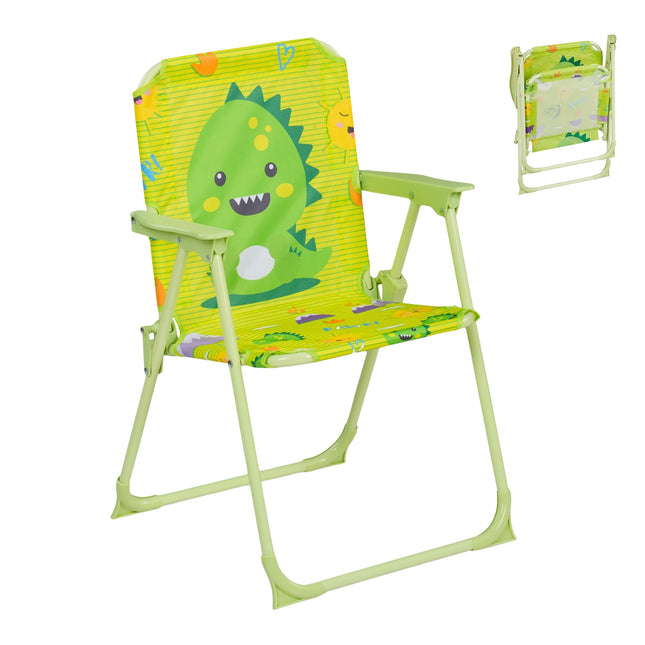 Children's Folding Camping Chair with Animal Motif
