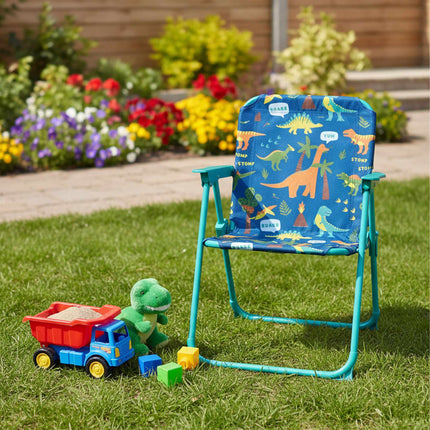 Children's Folding Camping Chair with Animal Motif