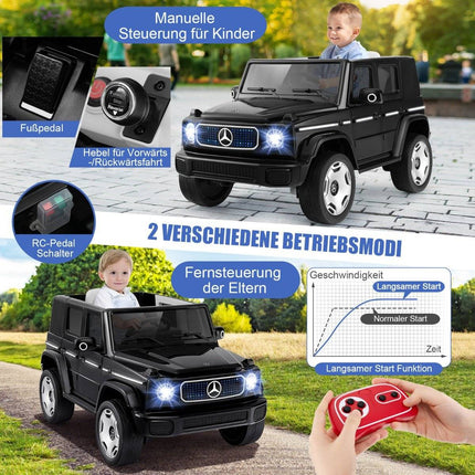 Children's Mercedes-Benz electric car with 2.4G remote control &amp; Headlight 12V electric vehicle black