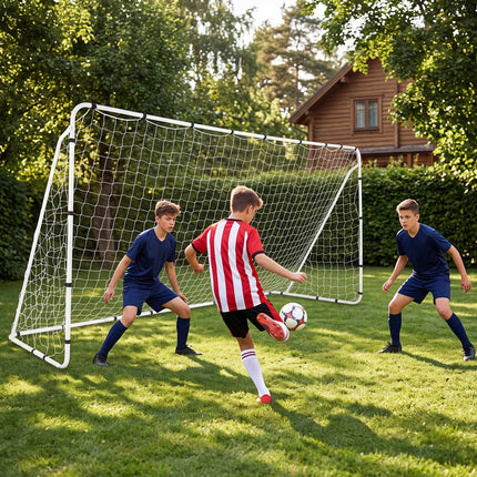Children's Metal Football Goal 367x181 cm with PE Net